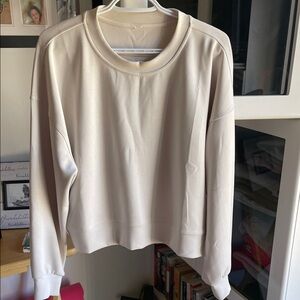 lululemon athletica Cream Sweatshirt
